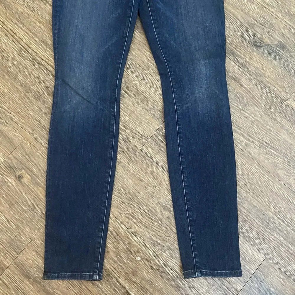 MOTHER High Waisted Looker Teaming Up Skinny Jeans Size 25 WORN ONCE DARK WASH - Picture 2 of 9